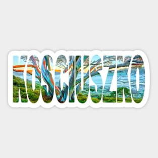 KOSCIUSZKO Snow Gum Sticker